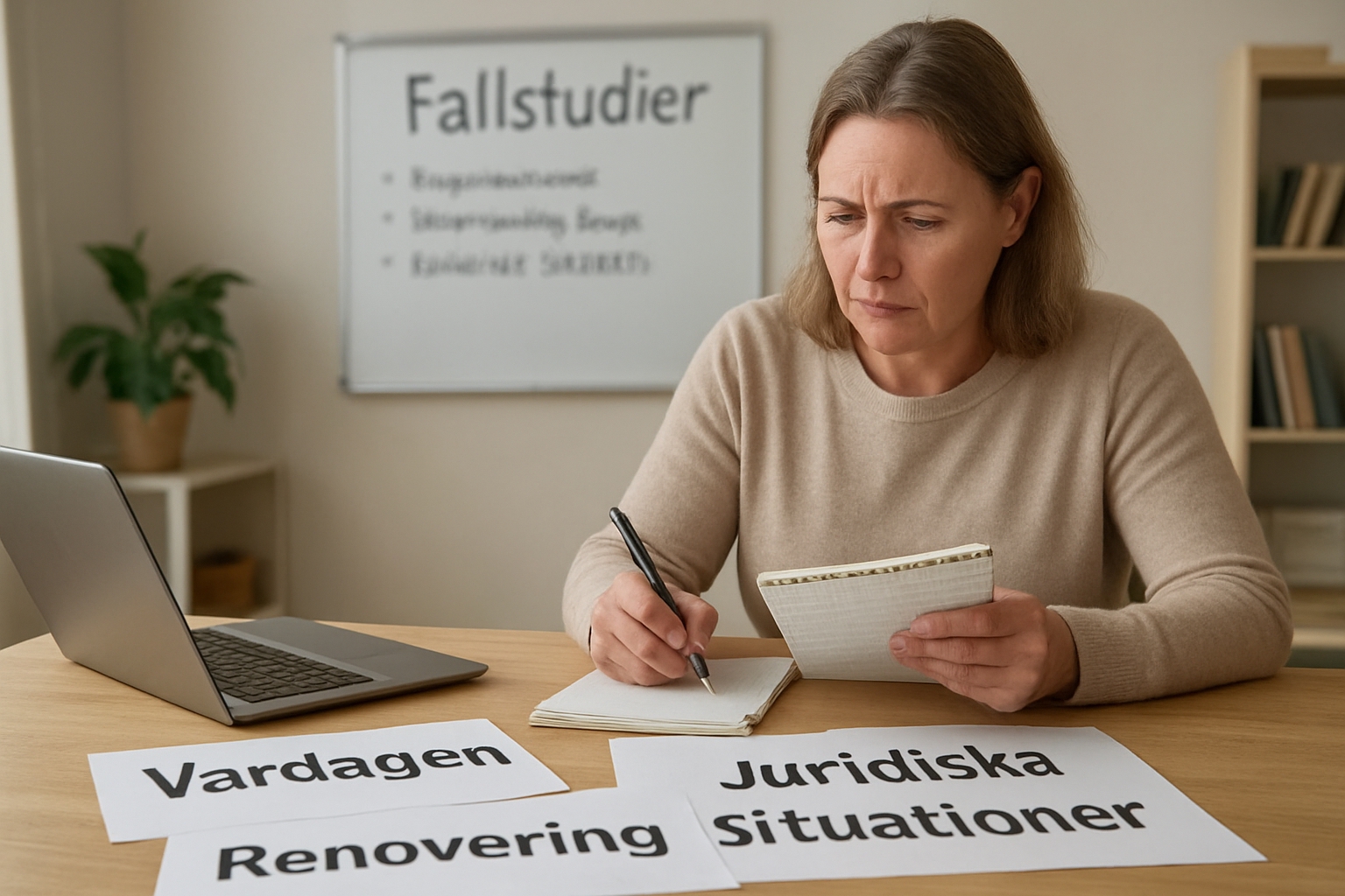 Stegvisa fall från vardagen: från takläckage till solplaner och familjejuridik